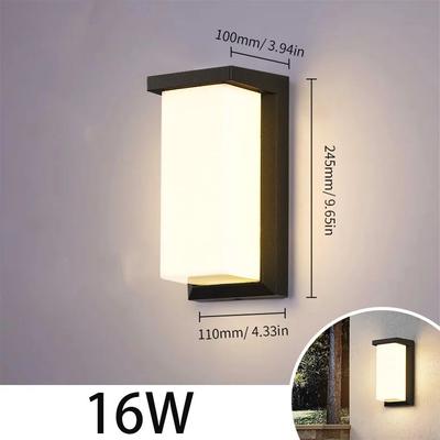 Inspire Curations Premium LED Outdoor Wall Light With Motion Sensor Waterproof Porch & Garden Lighting model E 16w Warm Radar Sensor