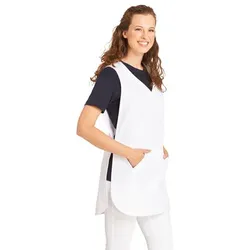 Überwurfschürze Damen weiß 08/641/01, Größe III - weiss