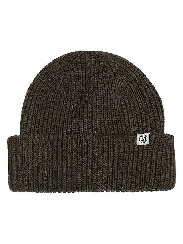 MOSS COPENHAGEN Beanie "Galine" in Dunkelgrün - onesize