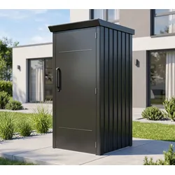 WESTMANN SIGNATURE Ordo | Metall Gartenschrank | Anthrazit | 87x94x181 cm - Anthrazit