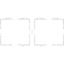 GU, Drehkippbeschlag, 966 PSK mZ Grundkarton Schere, Versatz 13 mm, links, Schema C