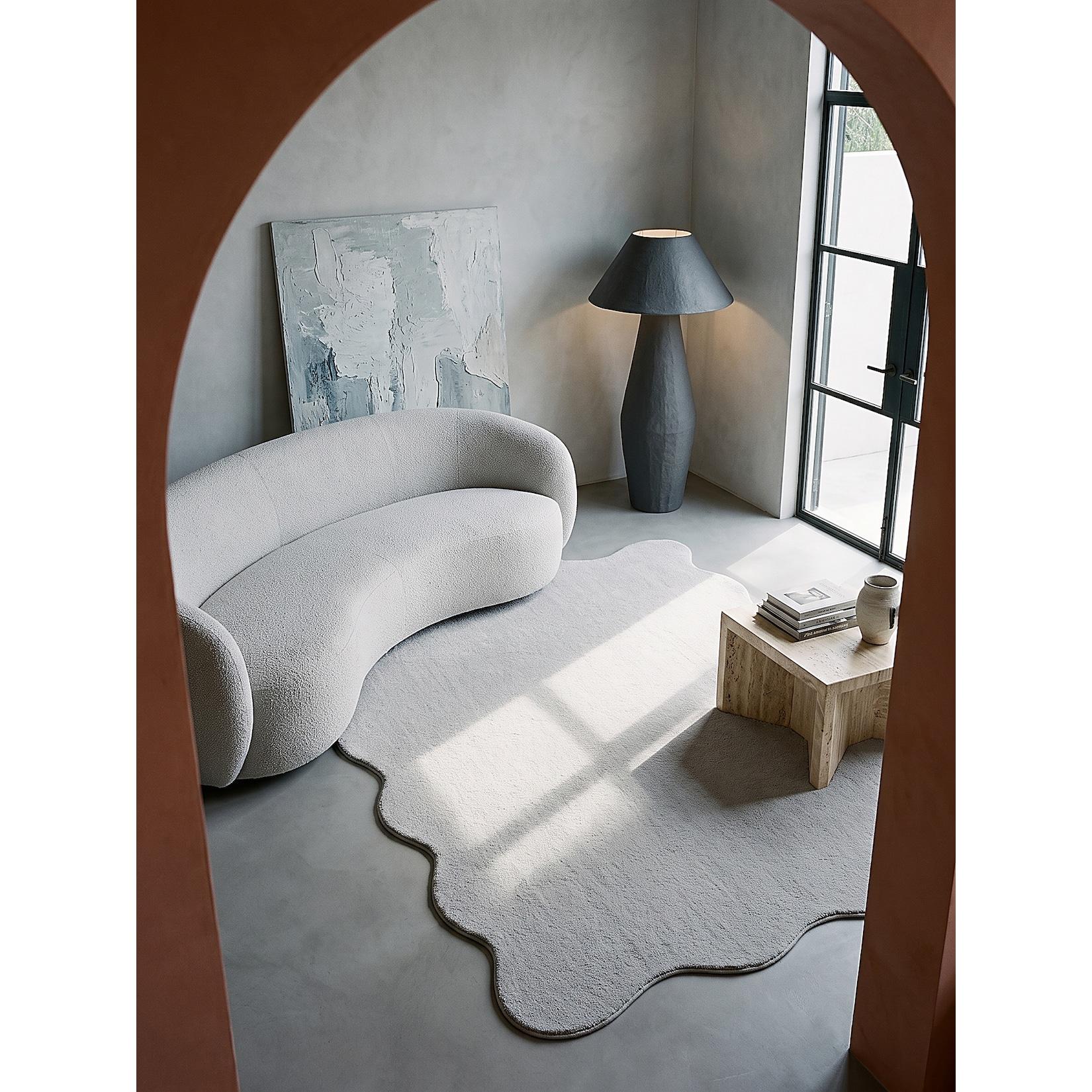 Teppich Hochflor Grau 120x160 cm - TIRSO Kadima Design