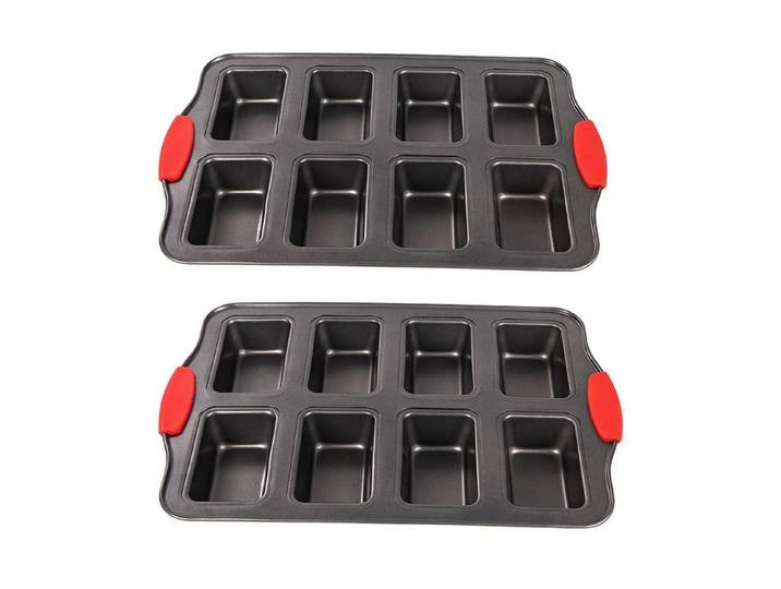 LuxusKollektion Kastenform Mini-Kastenform 8er-Pack mit Silikongriff, (2-tlg)
