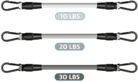 Inspire Picks AOLIKES Cable Ankle Straps Double D Ring Ankle Cuffs For Gym Glute, Leg & Strength Training 3pcs Gray Set