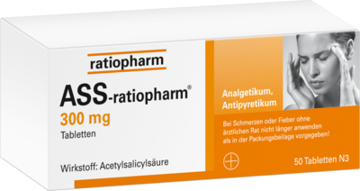ratiopharm GmbH ASS-ratiopharm 300 mg Tabletten 50 St 03358305
