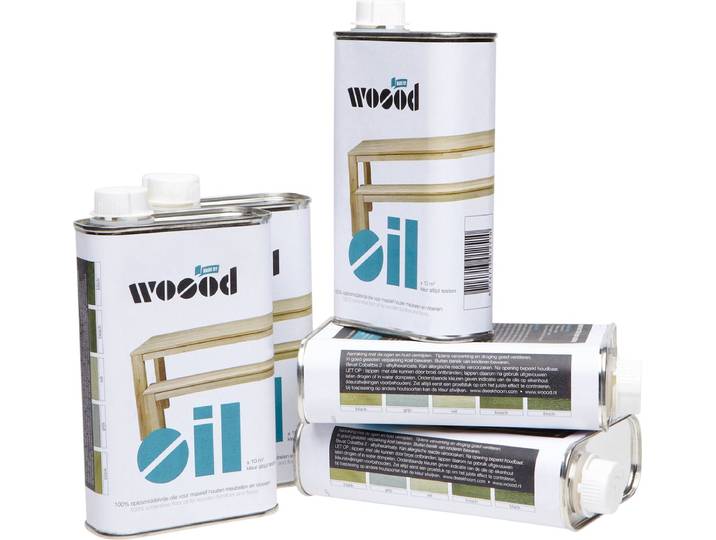 WOOOD Olie - Grijs - 400ml - Blik - Set van 2