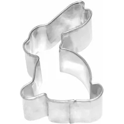 RBV BIRKMANN Birkmann Ausstechform Hase Sitzend, Ausstecher, Plätzchenform, Keks, Plätzchen, Weißblech, 5 cm, 110021
