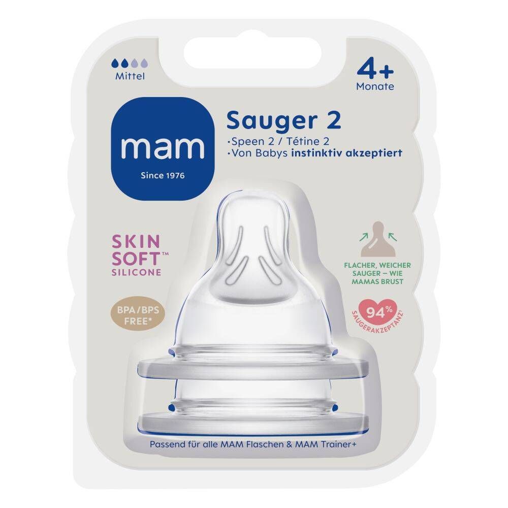 MAM Speen Maat 2 - 4m+ St Sauger