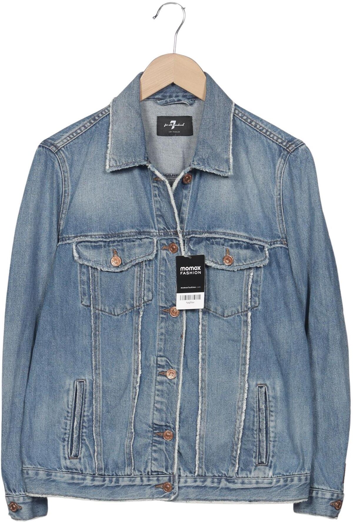 7 for all mankind Damen Jacke, Blau, Gr. L, Baumwolle - Second Hand