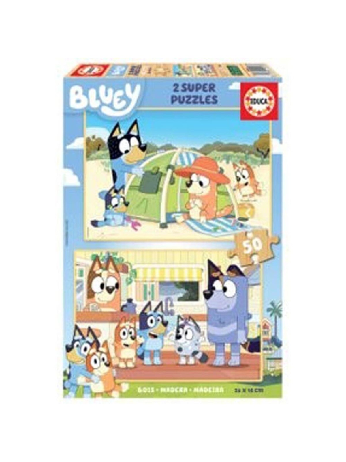 Educa Bluey 2 X 50 Wood
