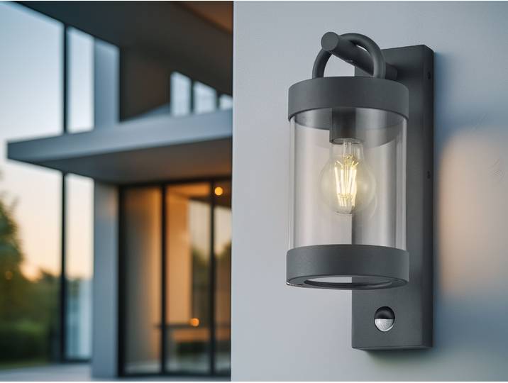 Trio Leuchten Außen Wandleuchte Sambesi 204169142, Aluminium Druckguss Anthrazit