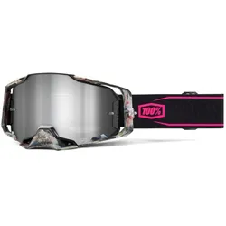 100%, Unisex, Sportbrille, Goggles Armega (Black, Pink, Silber, Mirror Silver), Schwarz, Silber, Mehrfarbig, Rosa