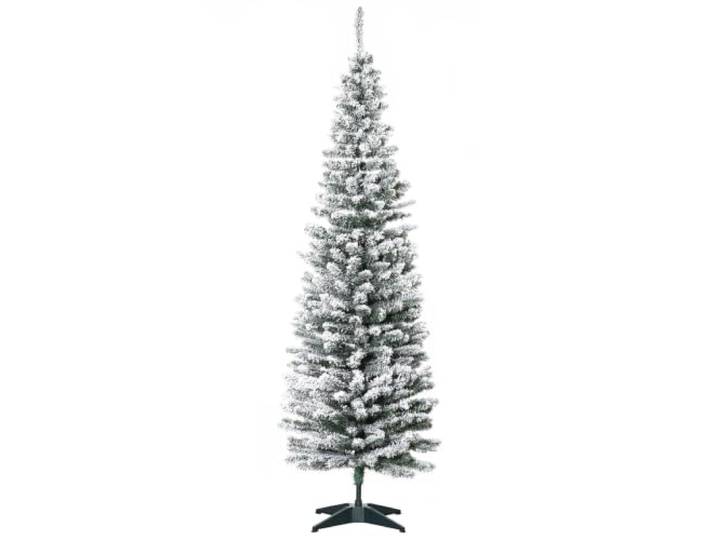 HOMCOM Künstlicher Weihnachtsbaum 180 cm mit Kunstschnee, 390 Spitzen