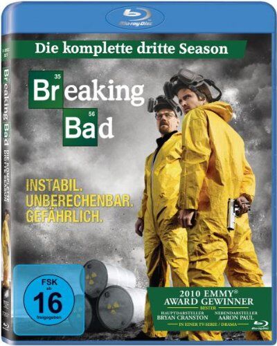 Bryan Cranston - Breaking Bad - Die komplette dritte Season [Blu-ray] - Preis vom 13.10.2026 11:25:28 h
