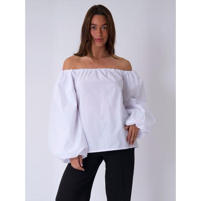 Hemdbluse ITS MAY "ITS MAY Shirt Lia", Damen, Gr. XS, weiß, Obermaterial: 100% Baumwolle, Blusen Hemdbluse