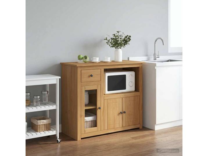 vidaXL Mikrowellen-Sideboard PANAMA Honigwachs 99,5 x 44 x 86,5 cm