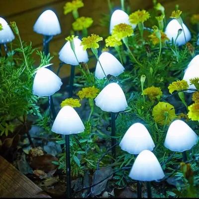 Multisell Products Hub Solar Mushroom Lights For Outdoor Garden Waterproof Street Lights For Lawn, Patio & Holiday Decoration cold White