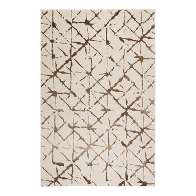 Teppich ESPRIT "Solveig", beige (creme beige), B:160cm H:12mm L:225cm, Polyester, Teppiche, Teppich, Kurzflorteppich, gewebt, geometrisch, modern, trendig, Skandi, weich