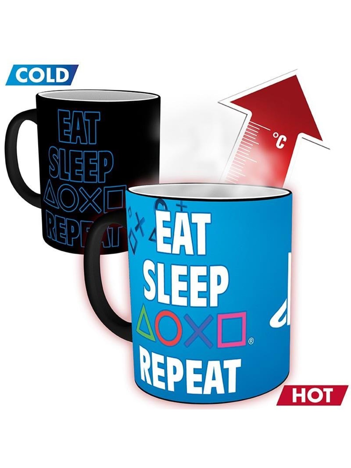 ABYstyle - PLAYSTATION - Heat Change - Eat Sleep Repeat - Becher