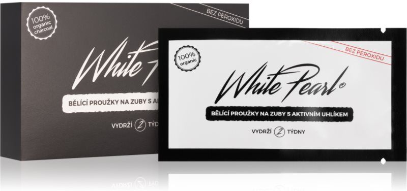 White Pearl Charcoal tooth whitening strips 28 pc