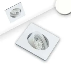 ISOLED LED Einbauleuchte Slim68 weiß, eckig, 9W, neutralweiß, dimmbar ISO-114929