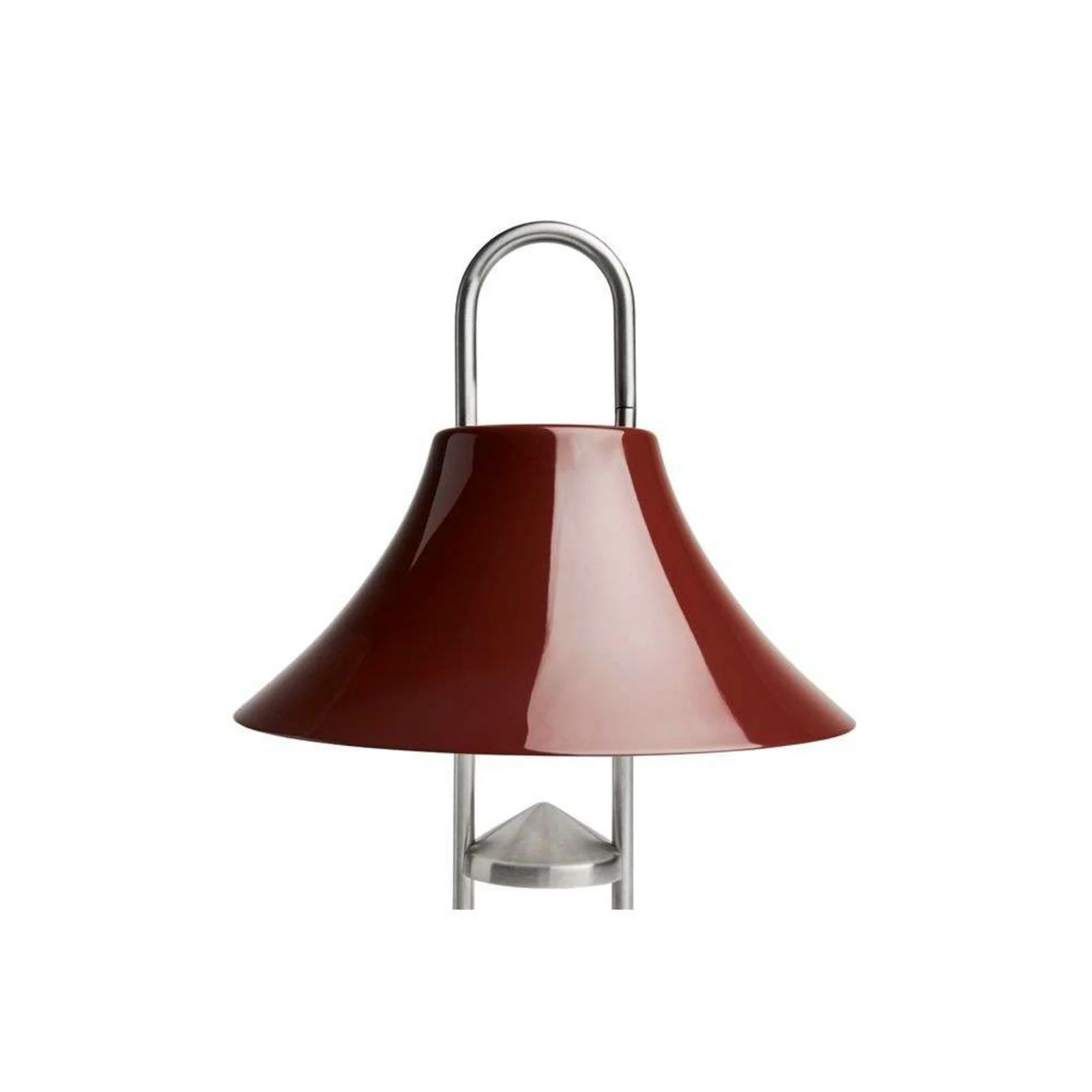HAY Mousqueton Draagbare Tafellamp Iron Red - LED - Oplaadbaar