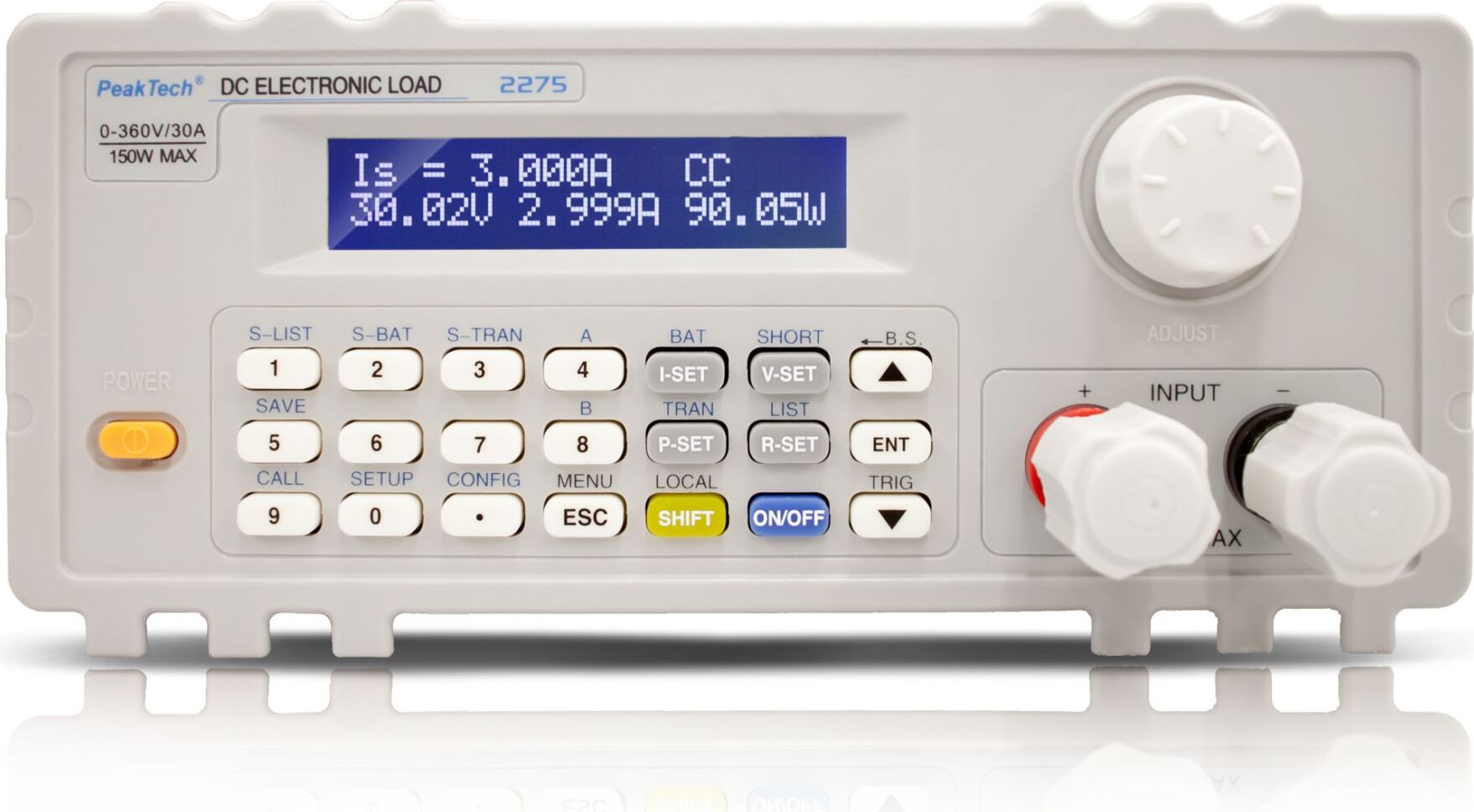 PeakTech P 2275 - Elektronische DC Last 0 - 360 V / 30 A 150 W mit USB / RS-232