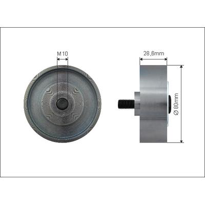 CAFFARO Umlenk-/Führungsrolle, Keilrippenriemen 500419 für TOYOTA