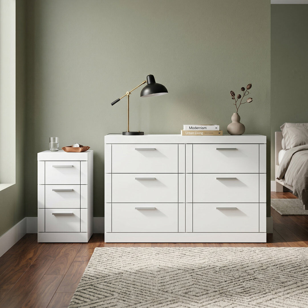KIMBERLEY Piece Bedroom Set White