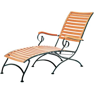 Gartenliege MERXX, braun (natur, schwarz, anthrazit), Gartenliegen, Gartenliege, Eukalyptus, klappbar, braun