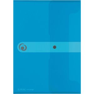 Herlitz Dokumententasche 11206687, easy orga to go, A4, blau, für 200 Blatt, 6 Stück
