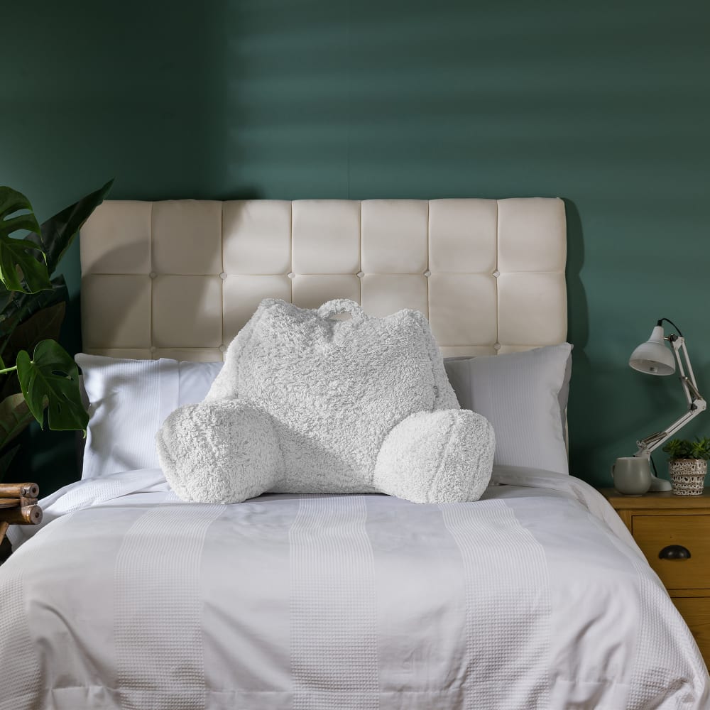 Icon Coussin de soutien en polaire sherpa crème Beige 23x63x74cm