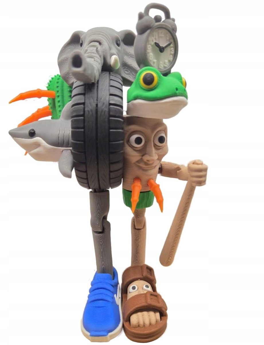 La Grande Combinazione Brainrot Figuur - Absurde Kunst & Meme Collectible voor Volwassenen