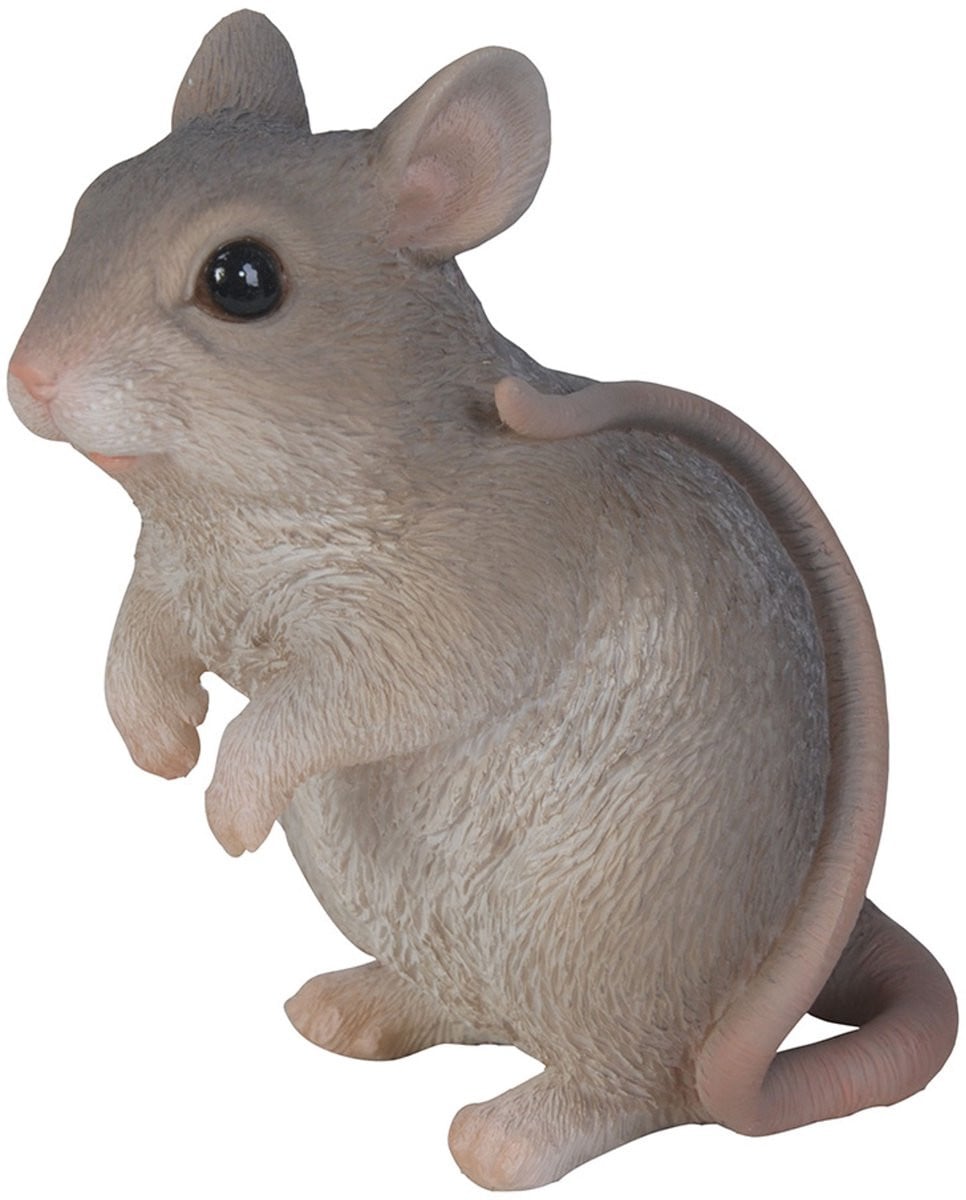 HotAnt Tuinbeeld Kleine muis - Grijs (Polystone) - Decoratie voor buiten