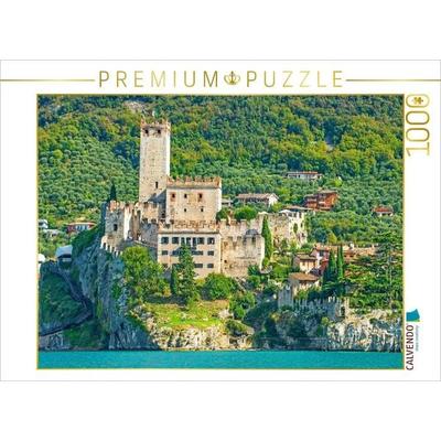 CALVENDO Puzzle Aussicht auf das Castello Scaligero | 1000 Teile Lege-Größe 64x48cm Foto-Puzzle für glückliche Stunden