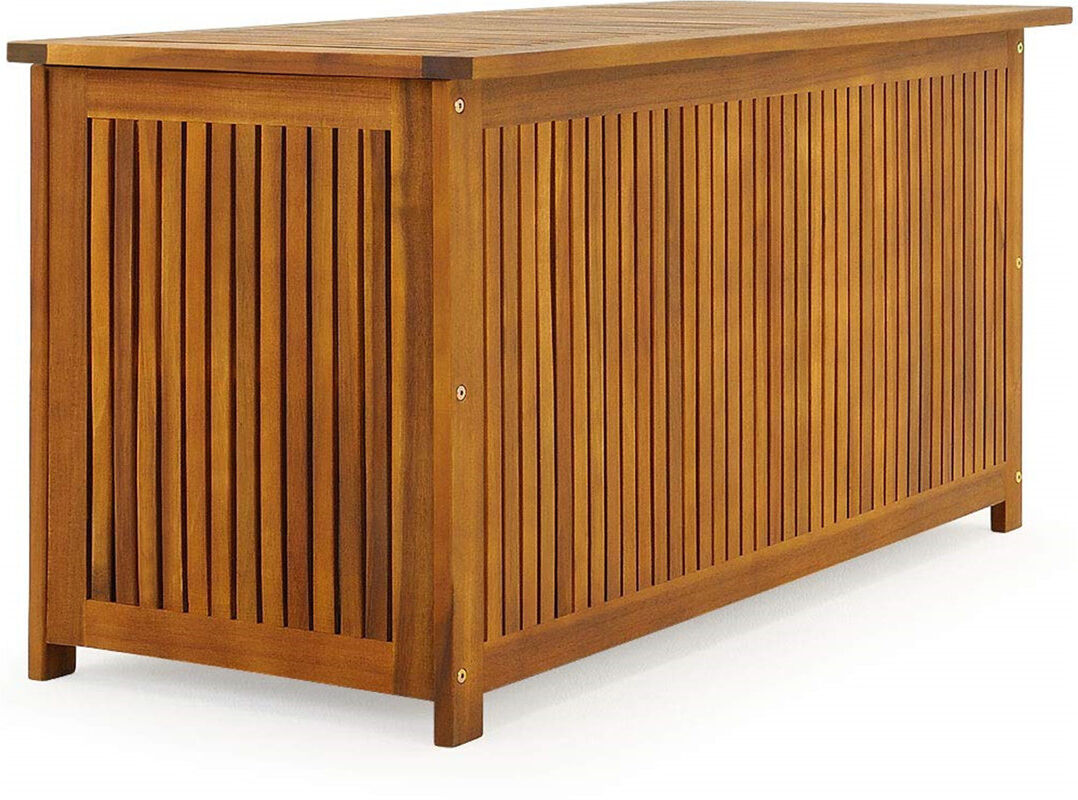 Brambly Cottage Neveah 115cm W 1059.91L Wood Deck Box 59cm H X 115cm W X 50cm D