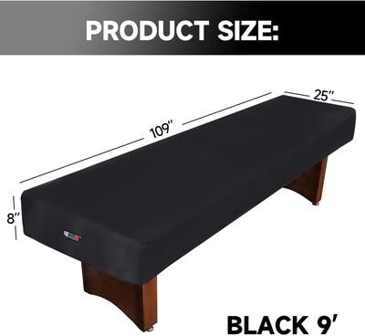 GSE Games & Sports Expert GSE™ 9-ft Heavy-Duty PU Leatherette Shuffleboard Table Cover for 9-foot Shuffleboard Table