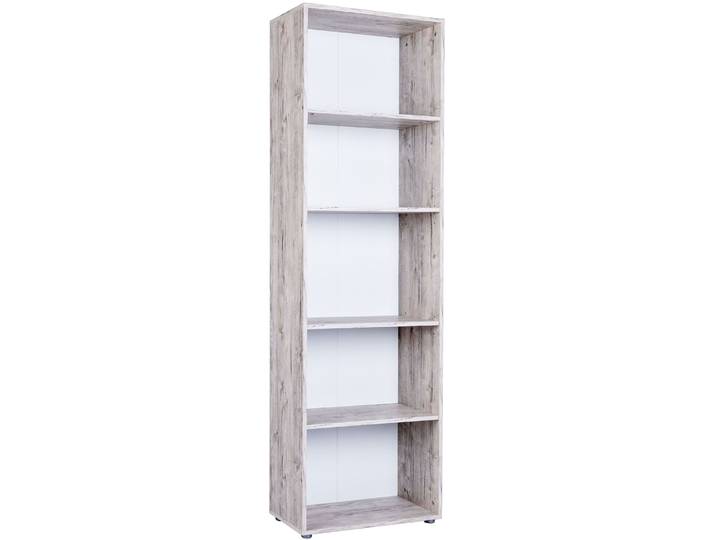 Standregal OTTO HOME Standregal »Riekke« , weiß (eiche, sand, nachbildung, weiß), B:58cm H:188cm T:29cm, Holzwerkstoff, Regale, Standregal, Standregal, 5 offene Fächer,2 Einlegeböden 3-fach höhenverstellbar