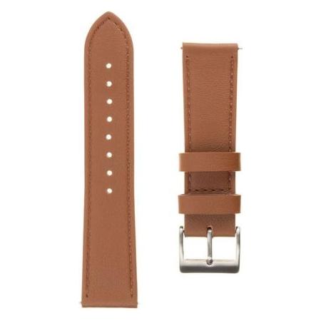 Fixed Lederarmband 20 mm breites Lederarmband für Smartwatch braun (20 mm, Leder, Natural Leather) (FIXLST-20MM-BRW)