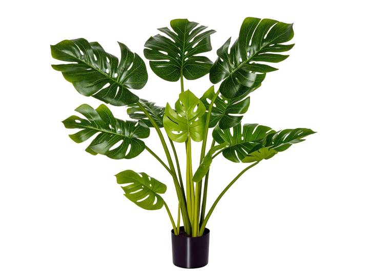 ComfortXL Kunstpflanze De-08597 110 cm im Topf Grün, Kunststoff, 110 cm, Dekoration, Blumen & Blumentöpfe, Kunstpflanzen