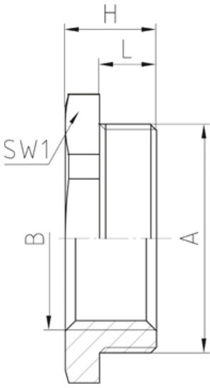 Jacob Réduction PA M25/M20 PA/SW plastique noir (M25M20 PA/SW)