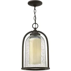 Elstead Lighting, Gartenbeleuchtung, Quincy Aussen-Hängeleuchte E27 Ölgeriebene Bronze (E27, IP23)
