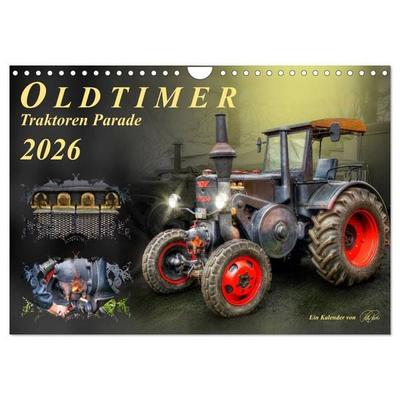 Oldtimer - Traktoren Parade (Wandkalender 2026 DIN A4 quer), CALVENDO Monatskalender