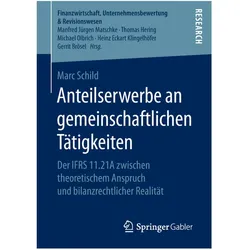 Anteilserwerbe an gemeinschaftlichen Tätigkeiten, Fachbücher von Marc Schild