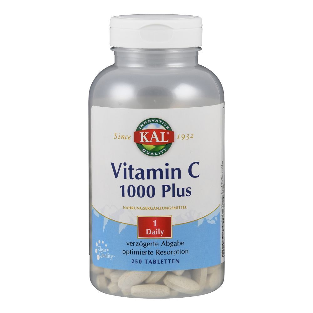 Vitamin C 1000 Plus KAL Retardtabletten 250 St Retard-Tabletten
