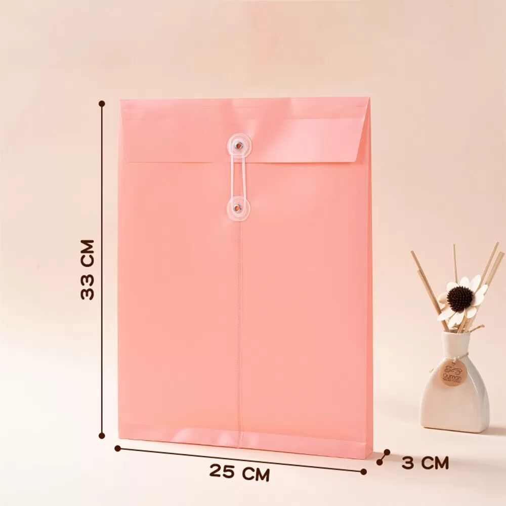 INF A4 Pink Seilverschluss Aktenordner - Vertikales Design (10er Pack)