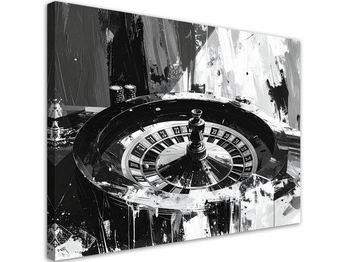 Feeby Leinwandbild Popkultur 120x80cm, Schwarz, Pop-Art, Rechteckig, 120x80 cm, Bilder & Rahmen, Bilder, Leinwandbilder