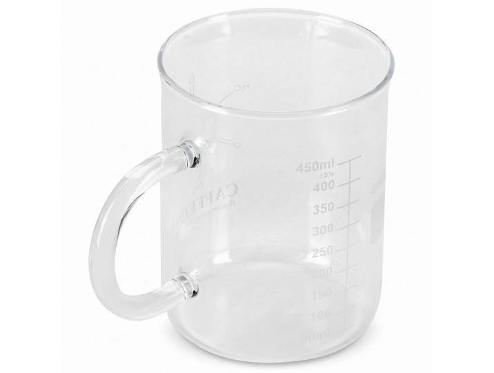 Messbecher aus Borosilikatglas 450 ml mit Skalierung, Transparent, Glas, Backen & Backzubehör, Messbecher