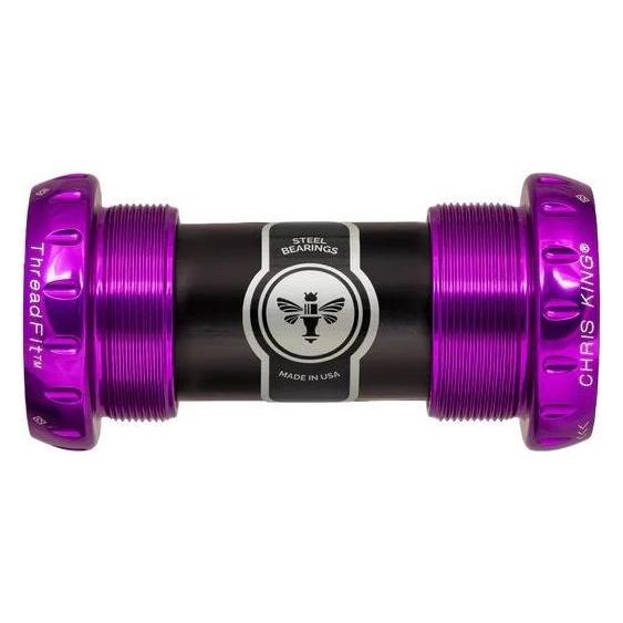 Chris King Innenlager ThreadFit 24mm, Edelstahl-Lager, 3D violet (43816519)