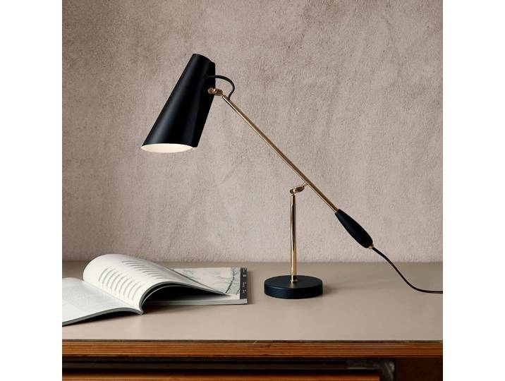 Northern Tischleuchtelampe BIRDY, schwarz, für Wohn- / Esszimmer, Aluminium, Design